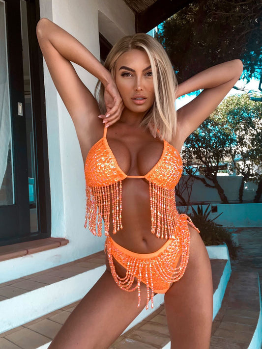 Hot Bitch Bikini Thong (Orange)